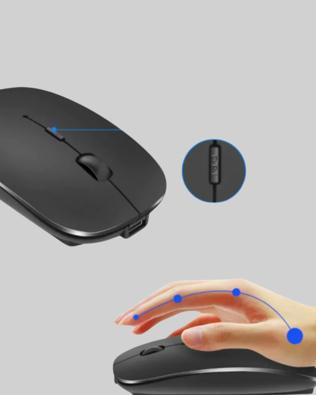 1211615_10-15.png Sessiz ve Ergonomik Mouse – USB Bağlantılı ve DPI Ayarlı - Görsel 2