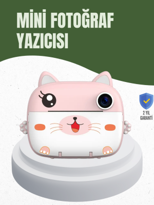 64GB TF Kart Destekli Çoklu Dil Seçeneği Sunan Anında Baskı Kamera