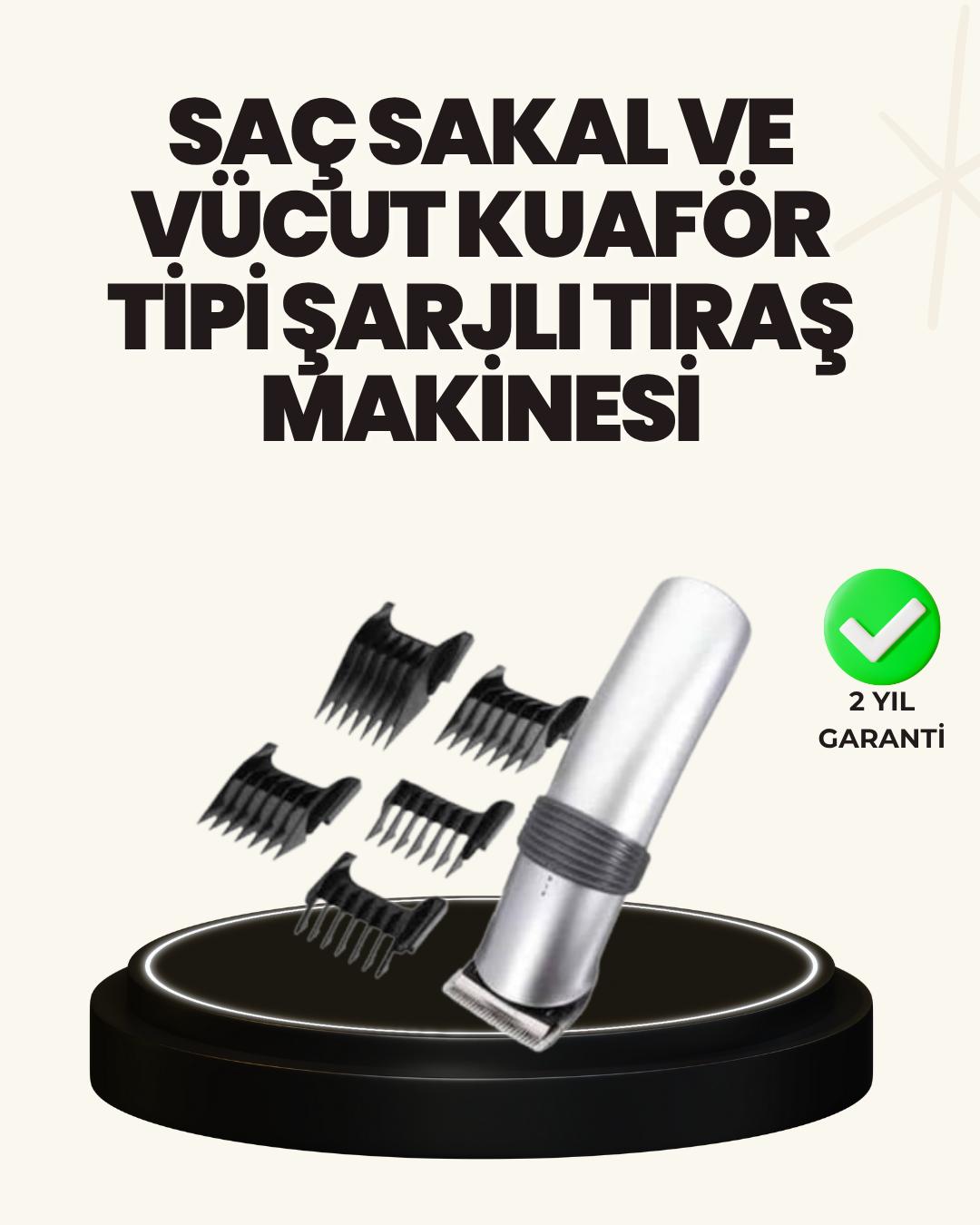 1211633_4-70.png Şarjlı ve Kablosuz Tıraş Makinesi – Her Yerde Rahat Kullanım - Görsel 1