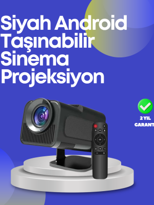 HDMI, USB ve Kulaklık Girişli Çoklu Bağlantı Seçenekli Projektör