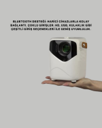 Hafif ve Taşınabilir Projektör – 750 Gram Ağırlıkla Mobil Kullanıma Uygun - Görsel 5