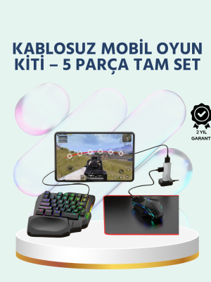 Tak-Çalıştır Mobil Oyun Seti – X8 Pro Teknolojili Klavye Mouse Kombo