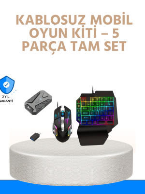 Bluetooth 5.3 Mobil Oyun Kiti – PUBG ve CODM İçin 5 Parça Set