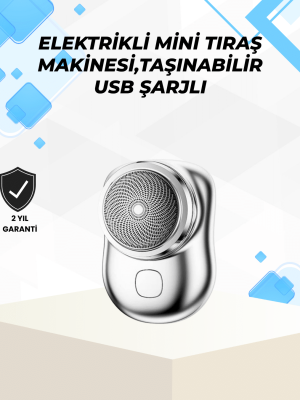 Islak-Kuru Kullanımlı Suya Dayanıklı Mini Tıraş Cihazı
