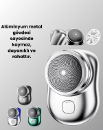 Taşınabilir, cep boyunda, şarjlı elektrikli tıraş makinesi - Görsel 4