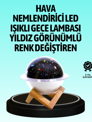 USB ile çalışan projektörlü aromaterapi nemlendirici masaüstü kullanım için uygun