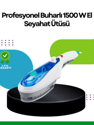 Taşınabilir Buharlı Ütü 1500W | Giysilerde Yanık Bırakmaz, Kokuyu Giderir