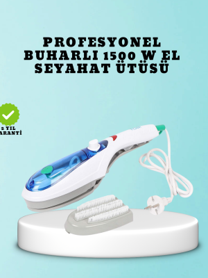 Kompakt Seyahat Ütüsü 1500W | Koku Giderici Buhar Fonksiyonlu