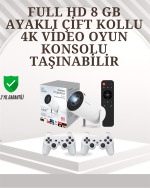 Taşınabilir Çok Fonksiyonlu Projeksiyon – Oyun, Sunum, Netflix ve Eğitim İçin