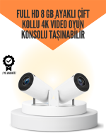 10.000 Oyun Destekli, Çift Kollu 4K Projeksiyon – HDMI, USB, AUX, Ethernet Yok