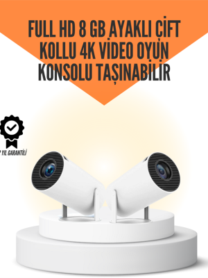 10.000 Oyun Destekli, Çift Kollu 4K Projeksiyon – HDMI, USB, AUX, Ethernet Yok