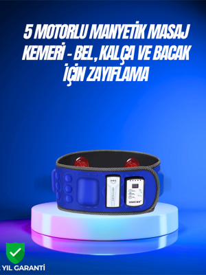 Bel, Kalça, Bacak ve Karın Bölgesi İçin 5 Motorlu Titreşimli Masaj Cihazı