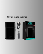 Pistonlu ve Örgülü Ağ Başlıklı Kart Tipi Traş Makinesi – Hafif, Güvenli, USB Şarjlı - Görsel 3