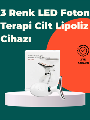 Kompakt ve Taşınabilir Cilt Bakım Cihazı – 3 Fonksiyonlu, USB Şarjlı, LED Işıklı Güzellik Aleti