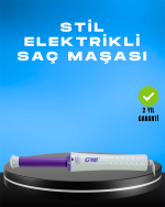 GW Saç Kıvırma Makinesi – 360° Döner Başlık, Negatif İyon Teknolojisiyle