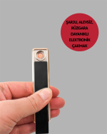 USB Şarjlı Alevsiz Elektronik Çakmak – Rüzgara Dayanıklı, Gazsız, Güvenli Kullanım - Görsel 5