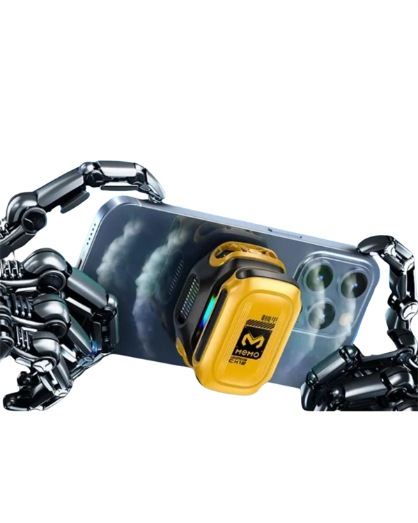 1212062_cx12-model-tec-cipli-telefon-sogutucu-3f74d.png RGB Işıklı Girdap Fanlı Mobil Soğutucu | Manyetik Montaj | Type-C Girişli - Görsel 5