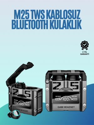 Powerbank Özellikli Kablosuz Kulaklık | Otomatik Bağlantı | Şarj Kutusu Dahil