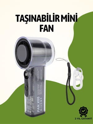 Sessiz Çalışan Taşınabilir Fan | Dijital Göstergeli | 100 Kademeli Hız Ayarı
