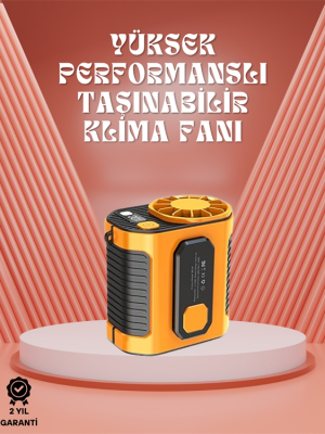 Sessiz Turbo Fan – Kamp, Spor, Ofis İçin Taşınabilir Mini Soğutucu