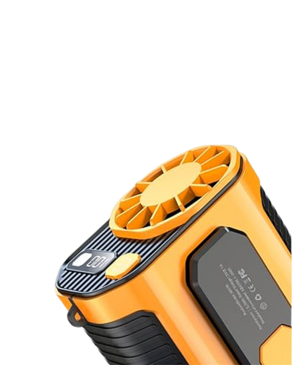 1212091_turbo-mini-fan-dijital-ekranli-sessiz-675b8.png Yüksek Hızlı Mini Klima Fan – 11 m/s Rüzgar Gücü, 100 Hız Ayarı - Görsel 5