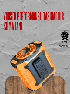 Turbo Mini Fan – Dijital Ekranlı, Sessiz & Şarjlı Serinlik!