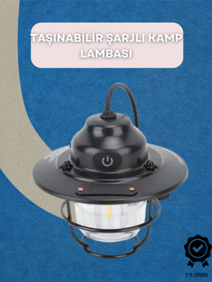 Dış Mekan İçin Şık LED Fener – 4400mAh Pil, IPX4 Su Geçirmez, Asılabilir