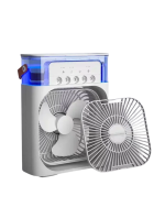 Spreyli Mini Masaüstü Fan | 500ML Su Hazneli, 3 Kademeli Soğutucu - Görsel 3