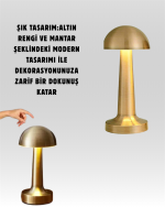 Modern Tasarım Şarjlı Masa Lambası – 1800 mAh Batarya - Görsel 3