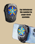 Mobil Cihaz Soğutma Radyatörü – Metal+ABS, Type-C Kablolu - Görsel 5