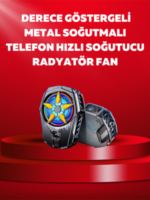 Mobil Cihaz Soğutma Radyatörü – Metal+ABS, Type-C Kablolu