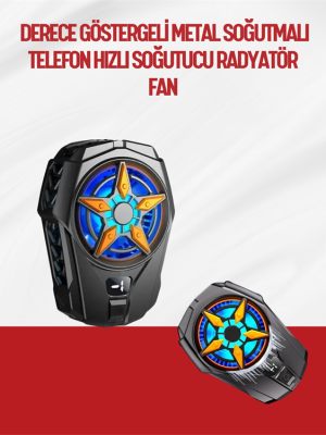 Oyunlar İçin Telefon Soğutucu – 65-85 mm Uyumlu, Dijital Ekranlı