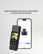 WiFi Özellikli Taşınabilir Kamera – 1.3” TFT Ekran, 3MP Fotoğraf, 128GB Kart Desteği - Görsel 3