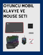 Android Uyumlu Klavye Mouse Oyun Seti – Gecikmesiz Bağlantı, Tak-Çalıştır Özellikli