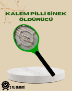 üksek Gerilimli Elektronik Sinek Öldürücü – Pil ile Çalışan, Güvenlik Izgaralı