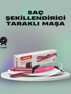 Isı Koruyucu ve Sabitleyici Özellikli Profesyonel Saç Maşası