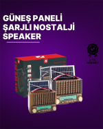 KTF-1428 Güneş Paneli Şarjlı Nostaljik Bluetooth Hoparlör – FM/AM/SW Radyo, USB/SD Desteği, Taşınabilir Tasarım - Görsel 2