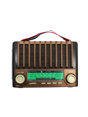 KTF-1428 Güneş Paneli Şarjlı Nostaljik Bluetooth Hoparlör – FM/AM/SW Radyo, USB/SD Desteği, Taşınabilir Tasarım