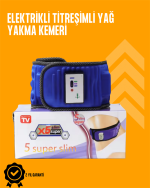 Titreşimli Masaj ve Zayıflama Kemeri – 5 Motor, 20 Mıknatıs, Ayarlanabilir Hız - Görsel 2