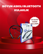 Polygold PG-100 Bluetooth 5.0 Boyun Bantlı Kulaklık – 50 Saat Konuşma Süresi, Type-C Şarj - Görsel 2