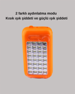 Güneş Enerjili LED Powerbank Işıldak – 10000 mAh, Su Geçirmez, 32 LED, Taşınabilir Tasarım - Görsel 3