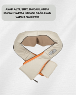 6 Başlıklı Isıtmalı Masaj Cihazı – Tüm Vücut İçin Derin Kas Masajı - Görsel 4