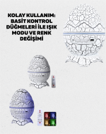 Yıldız Gökyüzü Efektli Çok Modlu Gece Işığı - Görsel 3