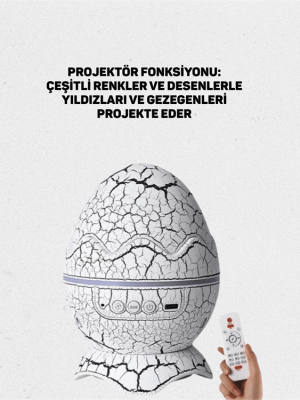 Yıldız Gökyüzü Efektli Çok Modlu Gece Işığı