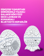 Bluetooth Hoparlör Özellikli 7 Renkli Gece Aydınlatması - Görsel 2