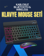 Şık ve Sessiz Tasarımlı Işıklı Klavye Mouse Seti – Şarjlı, Wireless - Görsel 2