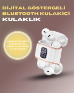 Bluetooth 5.3 Kulaklık – 4 Adet, Çift Kulaklıklı, Dijital Göstergeli, ANC + ENC - Görsel 2
