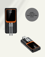 Powerbank 20000 mAh | 22.5W Hızlı Şarj, Dahili Kablolu, LCD Ekranlı Şarj Cihazı - Görsel 5