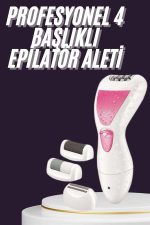 4 Başlıklı Lazer Öncesi Kısaltma Epilasyon Aleti Epilatör Çok Amaçlı - Görsel 2