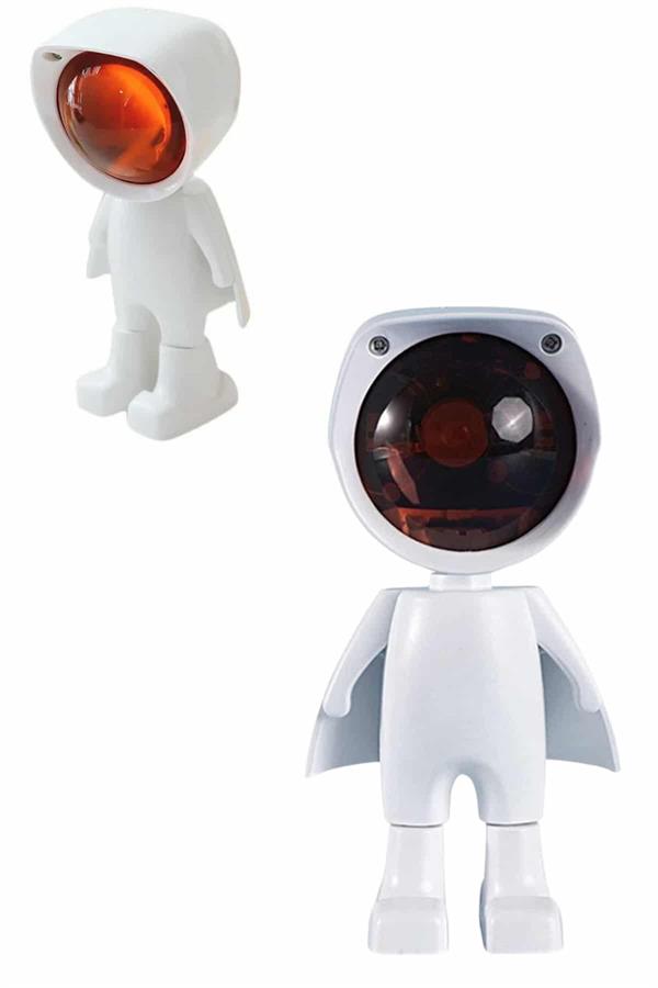 Compressed by jpeg-recompress 180 Derece Dönebilen Astronot Masa ve Gece Lambası Projektör - Görsel 3